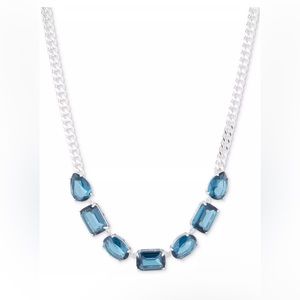 Gold-Tone Color Stone 16" Statement Necklace